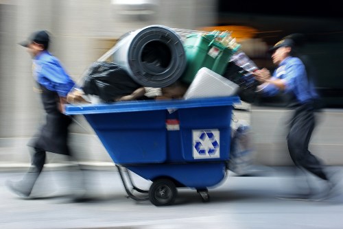 Final tidy and safe loading of waste at the end of a cleared property
